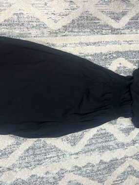 Old Navy Black Sleeveless Maxi with Gathered Waist